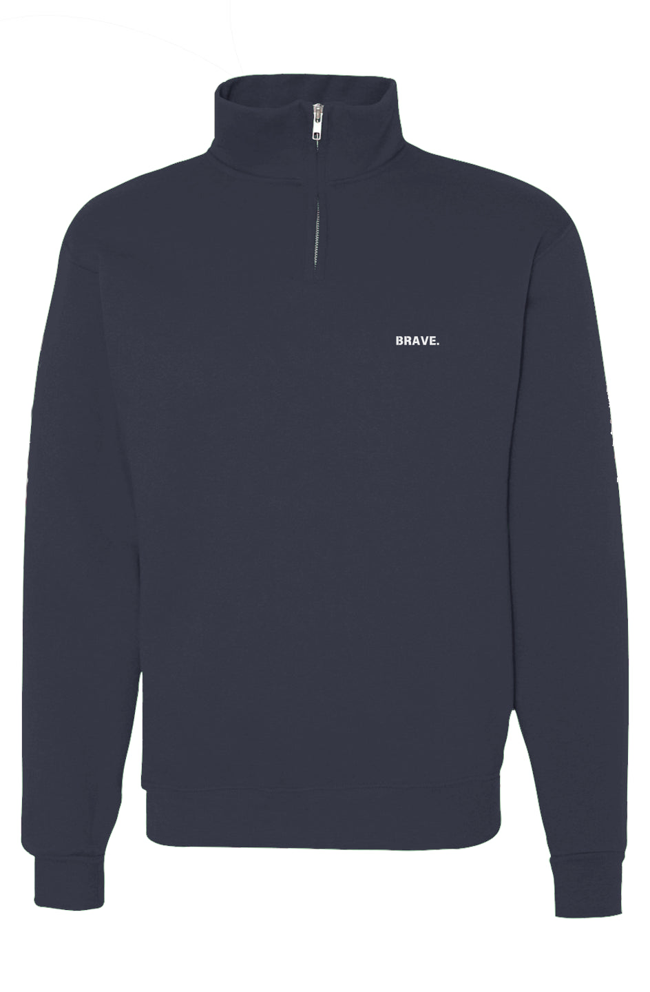 Cadet Collar Quarter-Zip Sweatshirt