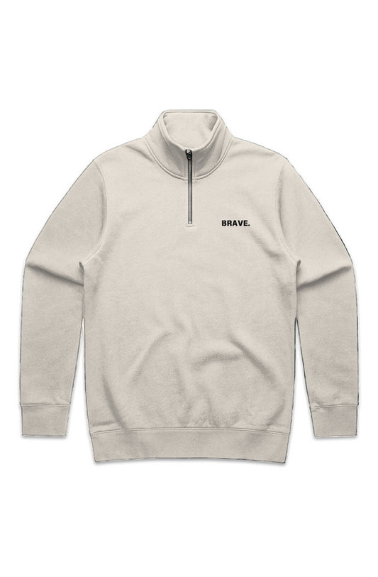 MENS STENCIL HALF ZIP