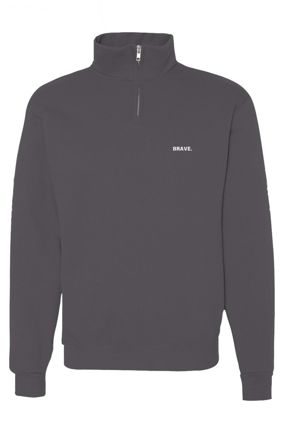 Cadet Collar Quarter-Zip Sweatshirt