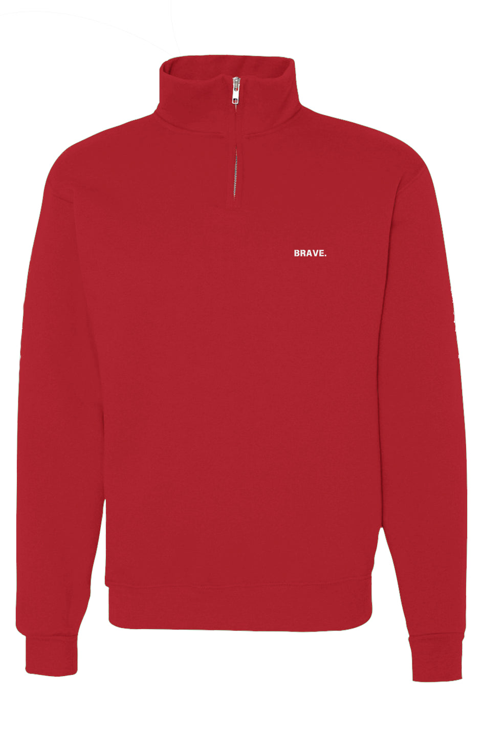 Cadet Collar Quarter-Zip Sweatshirt