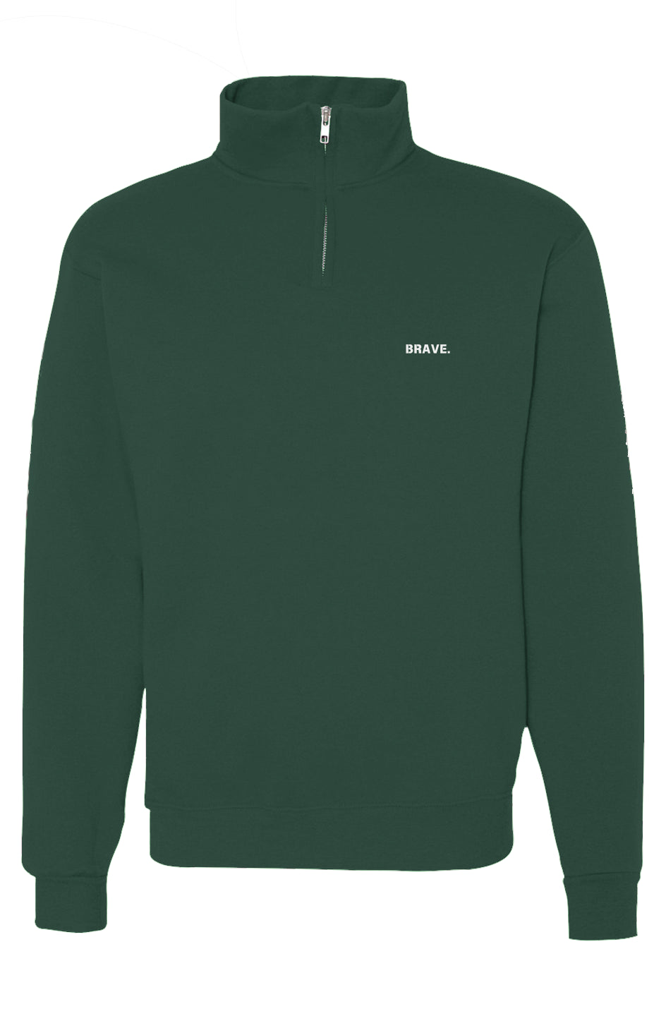 Cadet Collar Quarter-Zip Sweatshirt