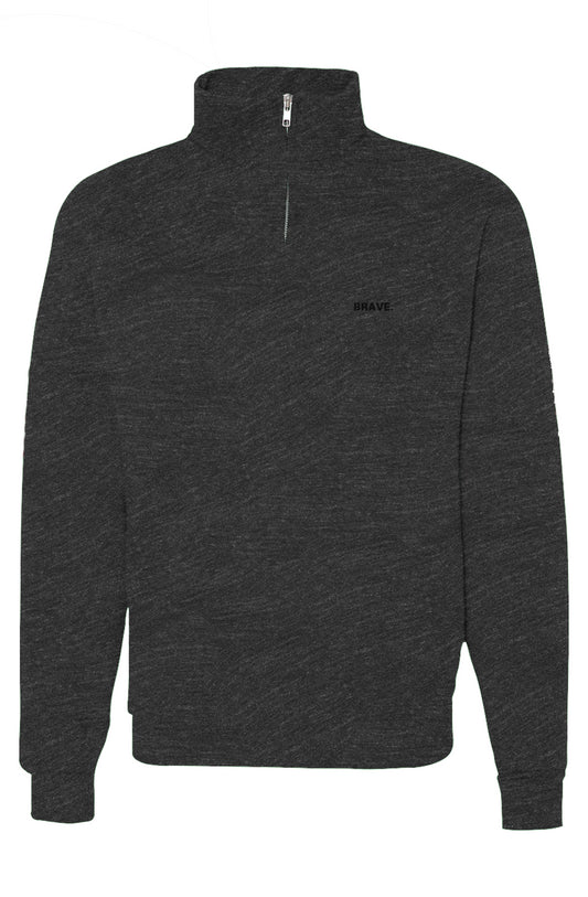 Cadet Collar Quarter-Zip Sweatshirt