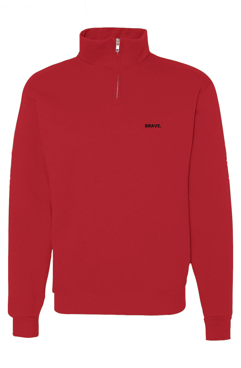 Cadet Collar Quarter-Zip Sweatshirt